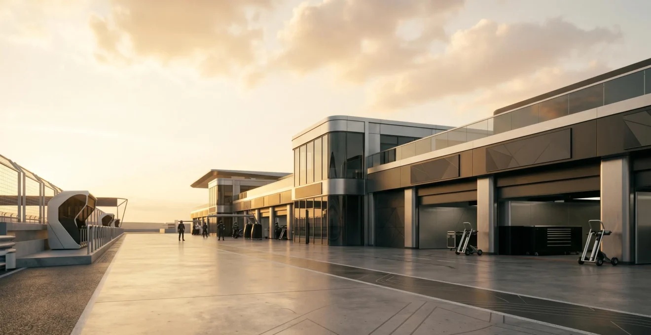 High-speed Formula One racing capturing the intersection of sport and business