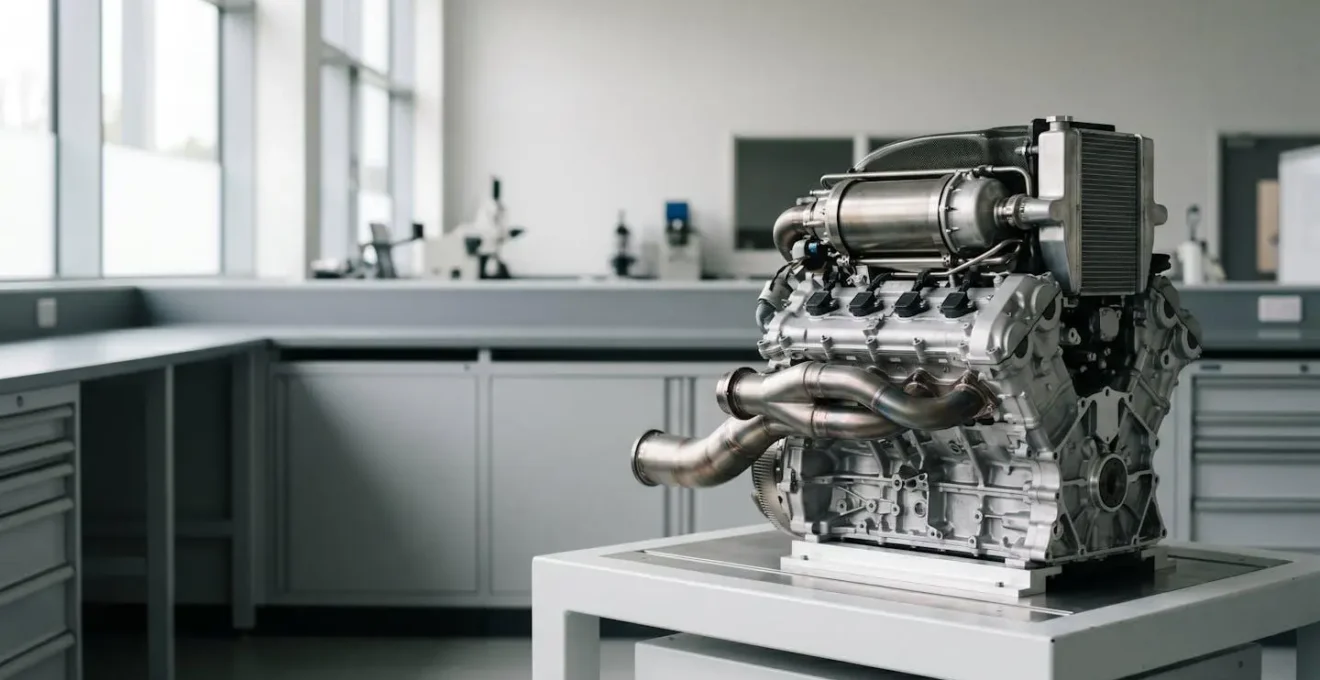 Modern Formula 1 hybrid power unit internal components showcasing precision engineering and reliability constraints