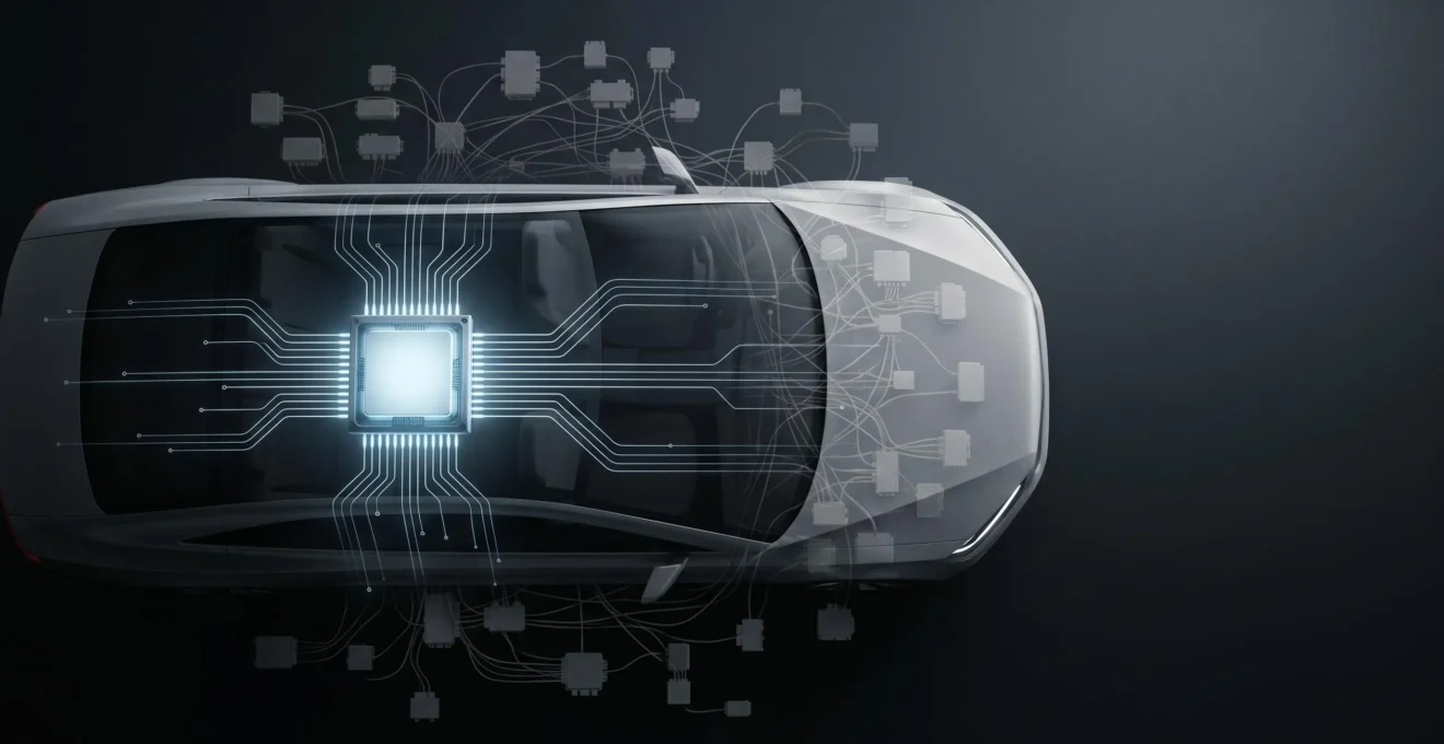 Modern centralized automotive computing architecture transforming traditional vehicle design